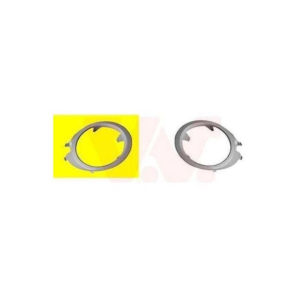 Van Wezel Cornice Fendinebbia Copertura Fendinebbia 0326598 Anteriore Destra Per Audi A4 Avant (8ED, B7)-image