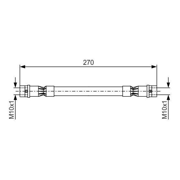 Bosch 1 987 476 404 - Tubo Freno Oe 4A0 611 707 Per A6 (4A)-image