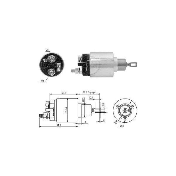 Era Interruttore Solenoide Motorino Di Avviamento ZM7773 Per Vw Passat Variant (3B6) Passat (3B3)-image