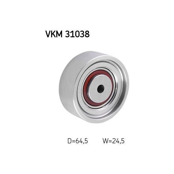 Skf Vkm 31038 - Oe 059 903 341 Puleggia Folle, Cinghia A V Per A8 (4D), A6 (4B), A4 (8E), A4 (8H), A4 (8D), Superb I (3U), Passat (3B)-image