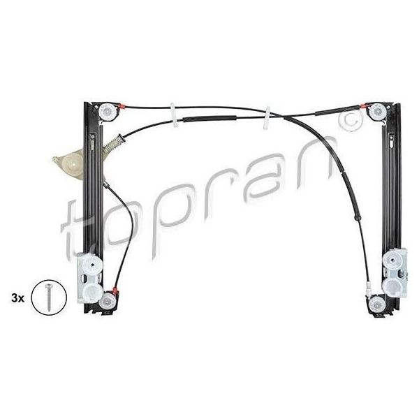 Topran 501 830 - Oe 5133 7 162 163 Regolatore Del Finestrino, Anteriore Sinistro Per R50, R53, R52-image