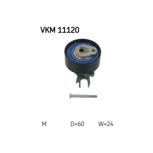 Skf Vkm 11120 Tendicinghia, Cinghia Dentata Oe 036109243R Compatibile Con A2, Altea, Altea Xl, Arosa, Cordoba, Ibiza, Inca, Leon, Toledo, Fabia, Octavia, Roomster, Bora, Caddy, Golf Iv, Golf Plus, Golf V, Golf Vi, Lupo, New Beetle, Polo 6N, Polo 9N, Polo 6V, Polo 6R-image