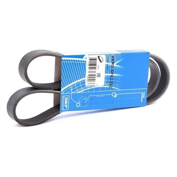 Cinghia Trapezoidale Scanalata Skf Vkmv 6PK1050 Oe 03G903137B Compatibile Con Toledo, Octavia, A3 8P, Daily, Astra H, Signum, Vectra, Zafira, Altea, Altea Xl, Leon, Golf Plus, Golf V, Superb, Caddy, Eos, Jetta, Passat 3C, Touran-image