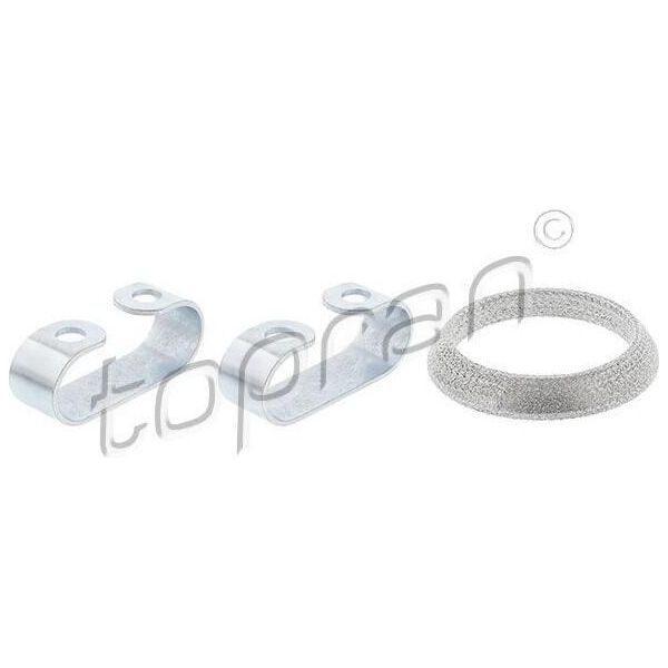 Topran 102 539 - Oe 161 298 115 Montagesatz, Abgasrohr Per Toledo I (1L2), Jetta Ii (165, 19E, 1G2), Passat (35I), T4-image