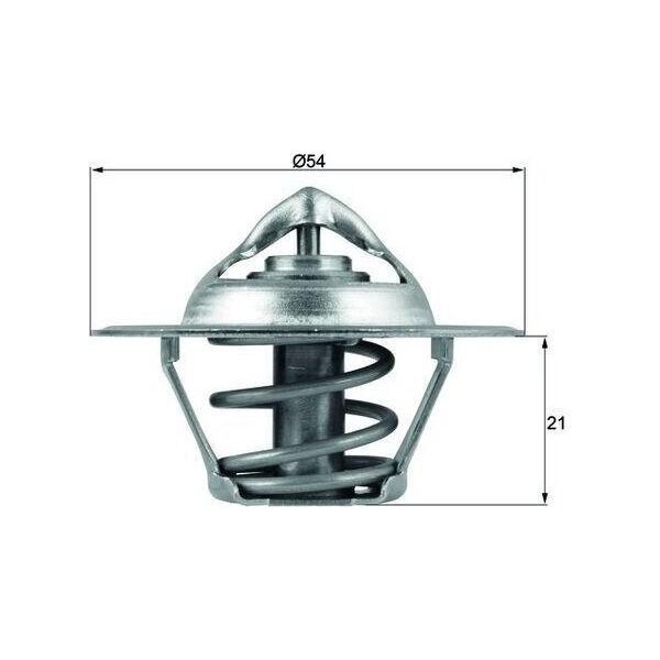 Mahle Tx 112 83D - Termostato Liquido Di Raffreddamento Oe 032121110F Per Cordoba (6L), Ibiza (6L), Ibiza (6J, 6P), Fabia I (6Y), Fabia Ii (54), Roomster (5J), Polo (9N), Polo (6C, 6R), Polo (6V)-image
