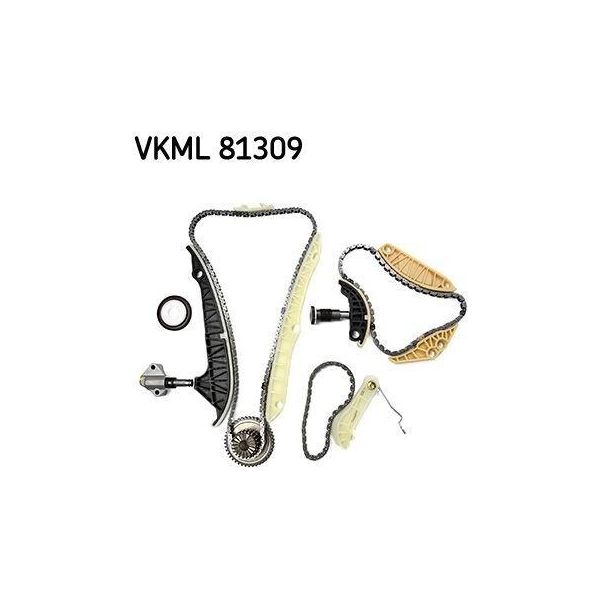 Skf Vkml 81309 Kit Catena Di Distribuzione Oe 06H109158N Compatibile Con A3 8P, A4 8K, A5 8T, A5 8F, Tt, Alhambra, Altea, Altea Xl, Exeo, Leon, Octavia, Superb, Yeti, Beetle, Cc, Eos, Golf Vi, Jetta, Passat 3C, Passat 3B, Passat Cc, Scirocco, Sharan, Tiguan-image