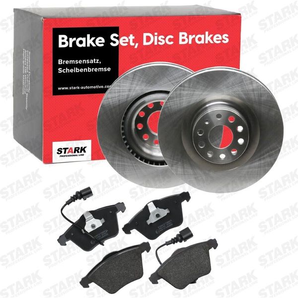 Stark SKBK-10991781 - Dischi E Pastiglie Freno Oe 1K0 615 301 M Per A3 (8P), Leon (1P1), Superb Ii (3T), Cc (358), Eos (1F), Golf V (1K), Golf Vi, Passat (3C), Passat Cc (357), Scirocco-image