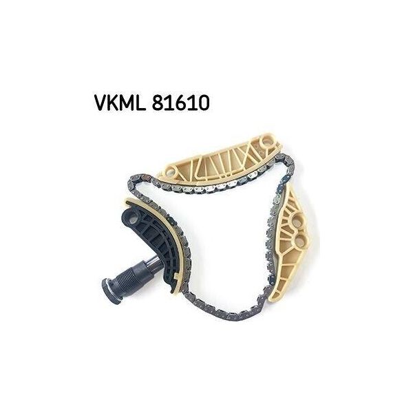 Skf Vkml 81610 Kit Catena Di Distribuzione Oe 06H109158N Compatibile Con Touran, Tiguan, Sharan, Scirocco, Passat Cc, Passat 3BG, Passat 3C, Passat Alltrack, Jetta, Golf Vii, Golf Vi, Eos, Cc, Beetle, Yeti, Superb, Octavia, Toledo, Exeo, Altea Xl, Altea, Alhambra, Tt, Q5, Q3, A5 8T, A4 8K, A3 8P-image