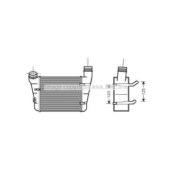 Prasco AIA4221 - Intercooler Oe 8E0145805F Per A4 (8E), A4 (8H), A6 (4B)-image