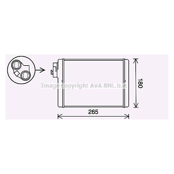 Prasco AI6408 - Scambiatore Di Calore Oe 8K0898037A, Riscaldatore Per A4 (8K), A5 (8F), A5 (8T), Q5 (8R), Macan (95B)-image