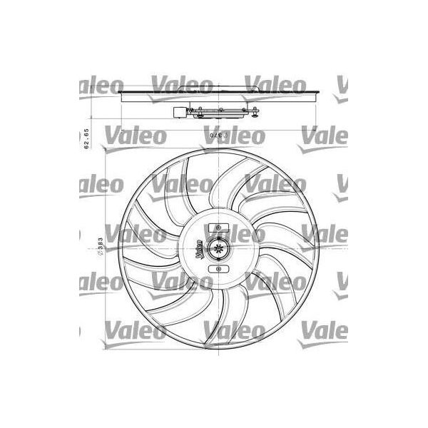 Valeo 696350 - Ventola Radiatore Oe 8K0959455AB Per A4 (8K), A5 (8T), A6 (4G), A5 (8F), Q5 (8R), A7 (4G), Q3 (8U)-image