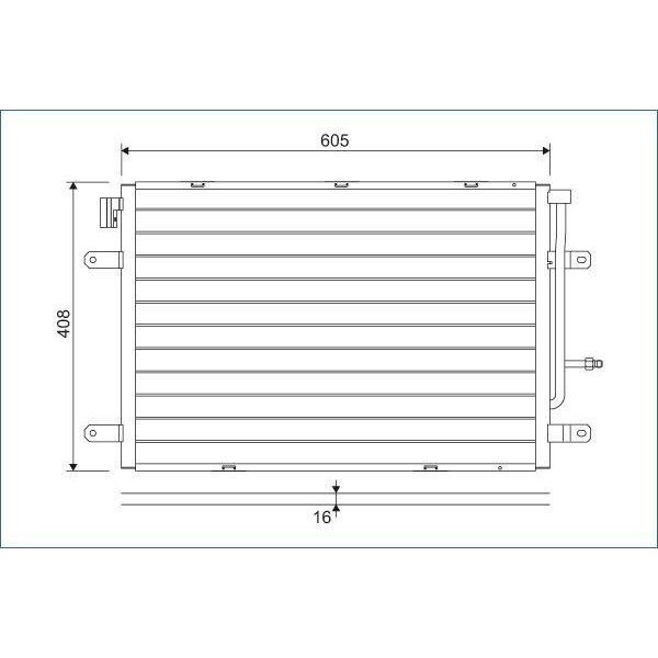 Valeo 818190 - Condensatore Aria Condizionata Oe 8E0260403E Per A4 (8E), A4 (8H), Exeo (3R)-image