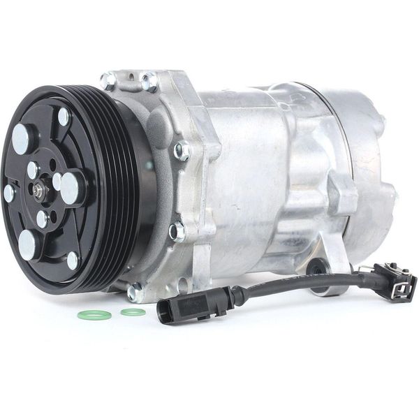 Van Wezel 0300K003 - Compressore Aria Condizionata Oe 1J0820803F Per Tt (8N), A3 (8L), Galaxy (Wgr), Alhambra (7V), Cordoba (6K), Leon (1M1), Toledo Ii (1M2), Ibiza (6K), Inca (6K), Octavia I (1U), Bora (1J), Caddy Ii (9K), Caddy Iii (2C, 2K), Golf Iv (1J), Golf Cabriolet (1E), T5, New Beetle, Sharan (7M)-image