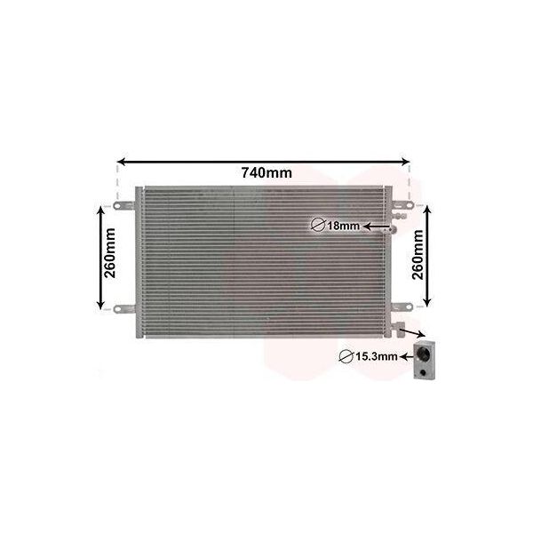Van Wezel 03005237 - Condensatore Aria Condizionata Oe 4F0260403D Per A6 (4F)-image