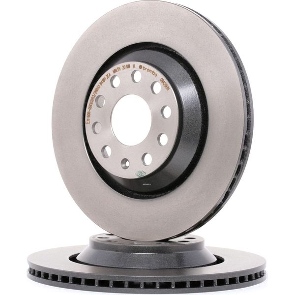 Brembo 09.A200.11 Disco Freno Oe 1K0615601N Compatibile Con Passat Alltrack, Golf Viii, Golf Vii, Golf Vi, Golf V, Golf Alltrack, Eos, Cc, Atlas, Arteon, Superb, Octavia, Kodiaq, Leon, Ateca, Voyager, Tt, Q3, Q2, A3 8Y, A3 8V, A3 8P, Passat 3C, Passat 3B, Passat 3BG, Passat Cc, Scirocco, T-ROC, Tiguan-image