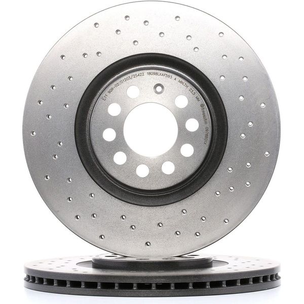 Brembo 09.7880.1X - Oe 8L0615301 Disco Freno Per A3 (8L), Bora (1J), Golf Iv (1J), Ibiza (6J, 6P), Ibiza (6L), Leon (1M1), New Beetle, Octavia I (1U), Polo (9N), Toledo Ii (1M2), Tt (8N)-image