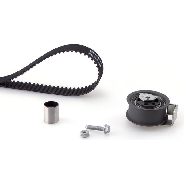 Gates K065569XS - Kit Cinghia Di Distribuzione Oe 038198119B Per A6 (4B), Arosa (6H), Bora (1J), Golf Iv (1J), Lupo (6E1, 6X1), Passat (3B), Polo (6N)-image