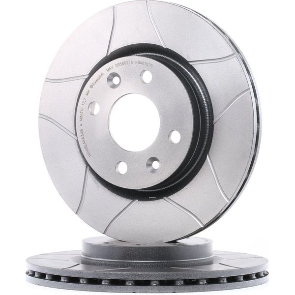 Brembo 09.5802.76 Disco Freno Oe 6001548578 Compatibile Con Twingo, Thalia, Sandero, Megane, Logan, Kangoo, Clio, Kubistar-image