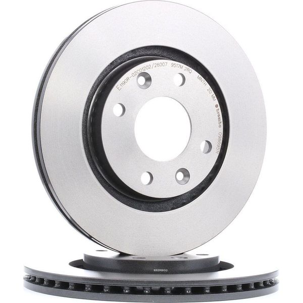 Brembo 09.8695.11 Disco Freno Oe 1613191380 Compatibile Con Partner, 307, 301, 208, 207, 206, 2008, 1007, Crossland X, Corsa F, Xsara, DS4, DS3, C5, C4, C4Er, C3, C2, C-Elysee, Berlingo-image