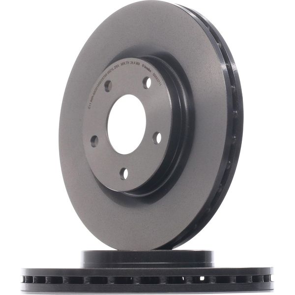 Brembo 09.A637.11 - Disco Freno Oe 2AMV5514AA Per 200, Compass, Patriot (MK74), Sebring (J)-image