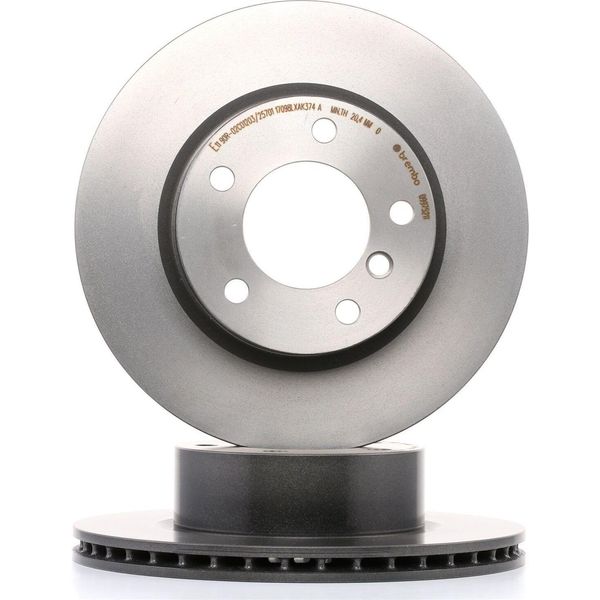 Brembo 09.9752.11 - Disco Freno Oe 34116764641 Per Serie 1 (E81), Serie 1 (E82), Serie 1 (E87), Serie 1 (E88), Serie 3 (E90)-image