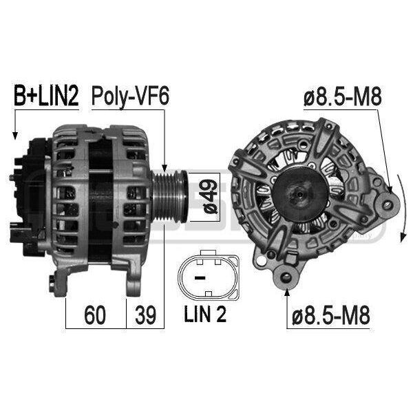 Era 209260 - Oe 04C 04C 903 023 C Centralina Per A1 (8X), Ibiza (6J, 6P), Ibiza (Kj), Toledo Iv (KG3), Yeti (5L), Fabia Iii (Nj), Octavia Iii (5E), Rapid (Nh), Caddy Iv (Sa), Golf Sportsvan (AM1, AN1), Golf Vii, Polo (6C, 6R), Polo (AE1, AW1, BZ1)-image
