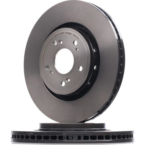 2X Disco Freno Brembo 09.D218.11 Per Honda CR-V Iv (Rm_) 47Mm 315Mm-image