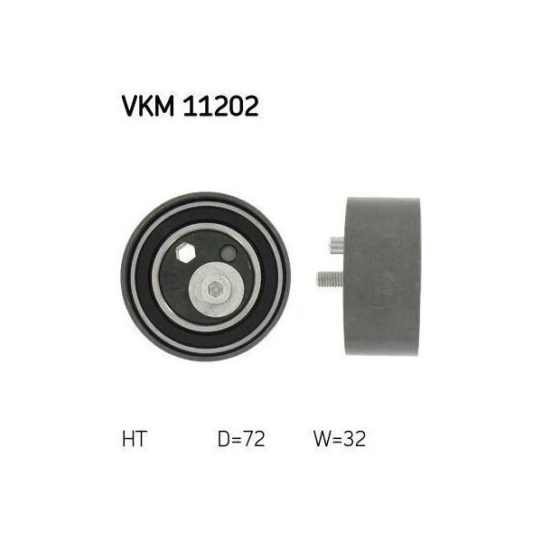 Skf Vkm 11202 - Oe 078 109 243 Q Puleggia Tenditore, Cinghia Di Distribuzione Per A6 (4B), A4 (8D), A4 (8E), A4 (8H), A6 (4A), Superb I (3U), Passat (3B)-image
