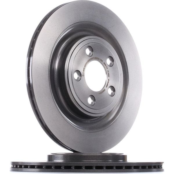 Brembo 09.B312.11 - Disco Freno Oe C2C25339 Per Xf (X250), Xj (X350, X358), Xj (X351), Xk (X150)-image