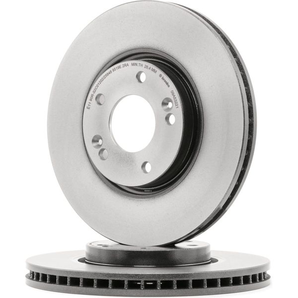Brembo 09.A532.21 - Disco Freno Oe 517122L500 Per Ceed (Jd), Cerato (Yd), I30 (Fd), I30 (Gd), Pro Ceed (Jd), Soul Ii (Ps), Veloster (Fs)-image
