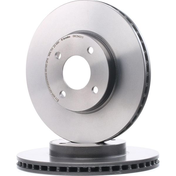 Brembo 09.C543.11 - Disco Freno Oe 402061HA0A Per Micra Iv (K13), Note (E12)-image