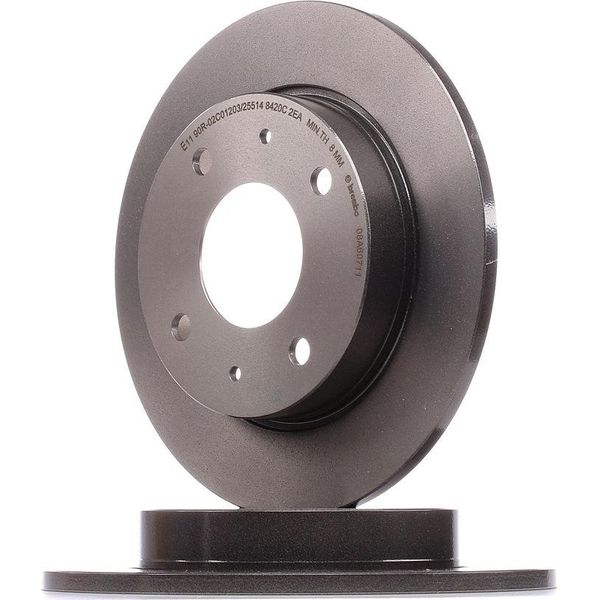Brembo 08.A607.11 - Disco Freno Oe 4605A076 Per Forfour (454)-image
