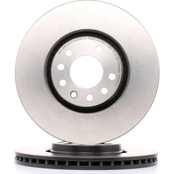 Brembo 09.9369.11 - Disco Freno Oe 5391560 Per Adam, Astra G, Astra H, Corsa D (S07), Corsa E (X15), Meriva (X03), Meriva B (S10), Vectra B (J96), Zafira A, Zafira B-image
