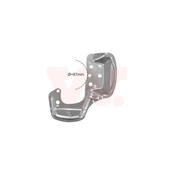 Van Wezel 3776371 - Oe 0543057 Piastra Di Ancoraggio, Asse Anteriore Sinistro Per Combo (71), Tigra (S93)-image