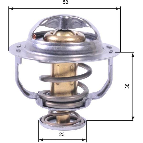 Gates TH42895G1 Termostato, Liquido Di Raffreddamento Oe 06J121113 Compatibile Con Transporter Vi, Caravelle Vi, Transporter V, Tiguan, Scirocco, Passat Cc, Passat 3B, Passat 3C, Passat Alltrack, Multivan Vi, Multivan V, Jetta, Golf Vi, Eos, Yeti, Superb, Octavia, Leon, Exeo, Altea Xl, Altea, Tt, Q5, Q3, A6 4G, A5 8T, A5 8F, A4 8K, A3 8P-image