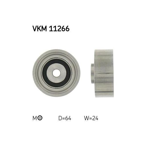 Skf Vkm 11266 - Oe 046 130 195 D Puleggia Tenditrice, Cinghia Di Distribuzione Per A6 (4A)-image