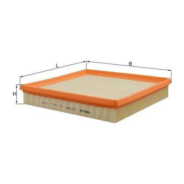 Mahle Lx 500 - Filtro Aria Oe 1247404 Per Serie 3 (E36), Z3 (E36)-image