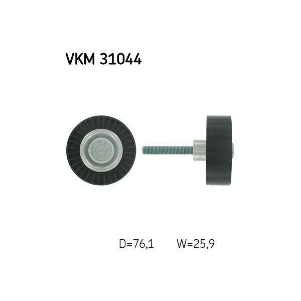 Skf VKM31044 Rullo Di Rinvio/Guida, Cinghia Trapezoidale Dentata Oe 1J0145276 Compatibile Con Rapid, Octavia, Ibiza, Leon, Toledo, Fabia, Altea Xl, Cordoba, Roomster, Superb, Yeti, Eos, Golf Plus, Golf V, Golf Vi, Jetta, Passat 3C, Passat 3B, Polo 9N, Polo 6R, Scirocco, Tiguan, Touran, A1 8X, A3 8P, Altea-image