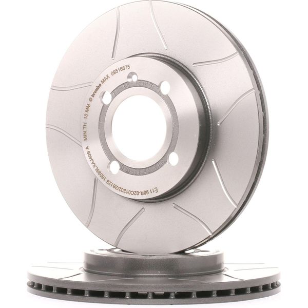 Brembo 09.5166.75 Disco Freno Oe 321615301D Compatibile Con Vento, Polo 6V, Polo 6N, Passat 35I, Lupo, Golf Iv, Golf Iii, Corrado, Caddy, Toledo, Inca, Ibiza, Cordoba, Arosa-image