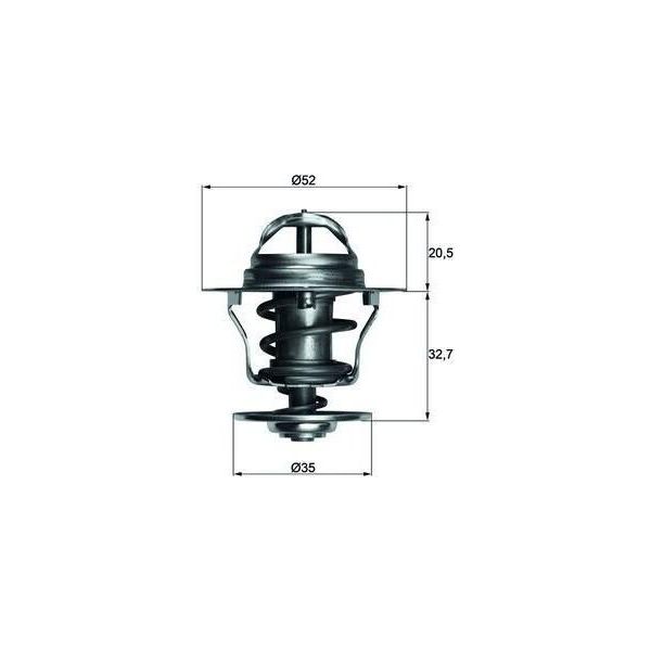 Mahle Tx 12 88D - Oe 1 001 993 KüHlwasserthermostat FüR Escort V, Escort Vi, Cougar, C-Max, Escort Vii, Fiesta Iii, Fiesta Iv, Fiesta V, Focus C-Max (DM2), Focus (Daw, Dbw), Focus (Dnw), Focus (Dfw), Focus Ii, Galaxy (WA6), Maverick, Mondeo Ii, Mondeo Iv, Orion Iii (Gal), Puma, S-Max (WA6), Tourneo Connect, Transit Connect, Transit Tourneo-image