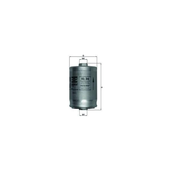 Mahle Kl 36 - Filtro Carburante Oe 441201511C Per A6 (4B), A4 (8D), A6 (4A), A8 (4D), Passat (3B)-image