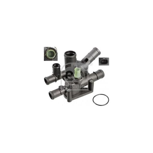 Febi Bilstein 108008 - Termostato Oe 06A 121 111, Liquido Di Raffreddamento Per Golf Iv (1J), Bora (1J), Octavia I (1U), Leon (1M1), A3 (8L)-image