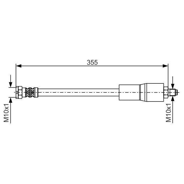 Bosch 1 987 476 751 - Oe 34 30 1 161 964 Tubo Freno Per Serie 7 (E38)-image