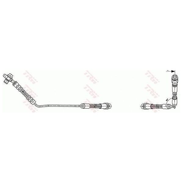 Trw PHD490 - Tubo Freno Oe 1 165 765 Per X5 (E53)-image