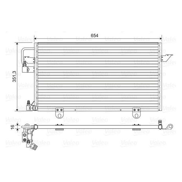 Valeo 822602 - Condensatore Aria Condizionata Oe 8A0260401AB Per A6 (4A)-image