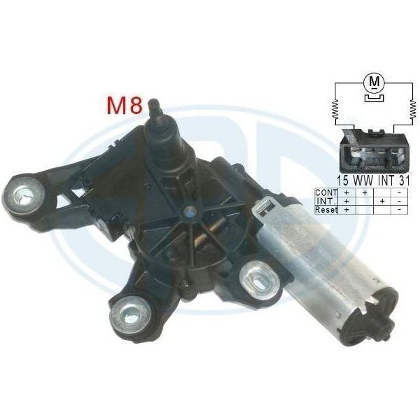 Era 460199A - Motore Tergicristallo Posteriore Per Arosa (6H), Lupo (6E1, 6X1), Polo (6N)-image
