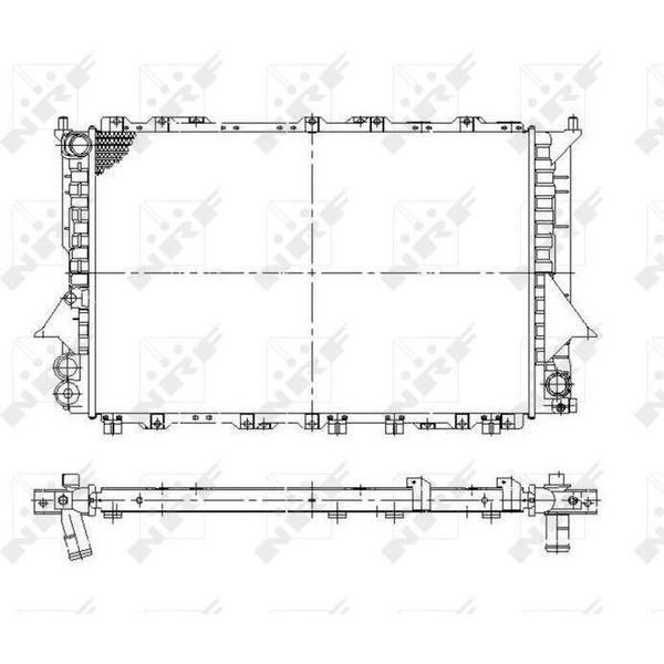 Nrf 58870 - Oe 4A0121251K Radiatore, Raffreddamento Motore Per A6 (4A)-image