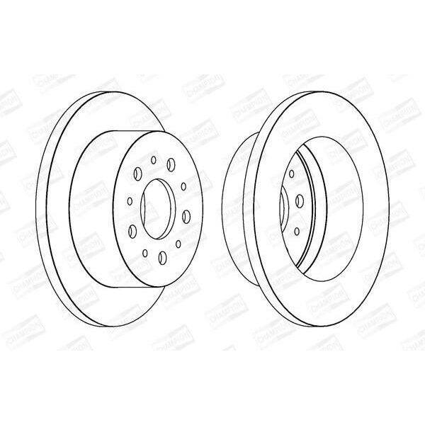 Champion 562526CH - Disco Freno Oe 422835 Per Jumper, Ducato, Boxer-image