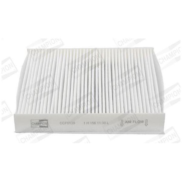 Champion CCF0139 - Filtro Aria Abitacolo Oe 6479 62 Per Nemo, Doblo, Fiorino, Linea, Qubo, Tipo, Combo (X12), Combo Tour (X12), Bipper (Aa), Bipper Tepee-image