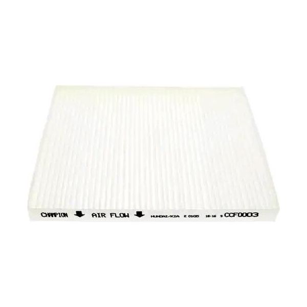Champion CCF0003 - Filtro Aria Abitacolo Oe 97133 2E200 Per Genesis, Accent Iv (Rb), I40 (Vf), Ix35, Tucson (Jm), Veloster (Fs), Carens Iii (Un), Cerato Ii (Td), Rio Ii (Jb), Rio Iii (Ub), Sportage (Je, Km), Sportage (Sl), Sportage (K00)-image